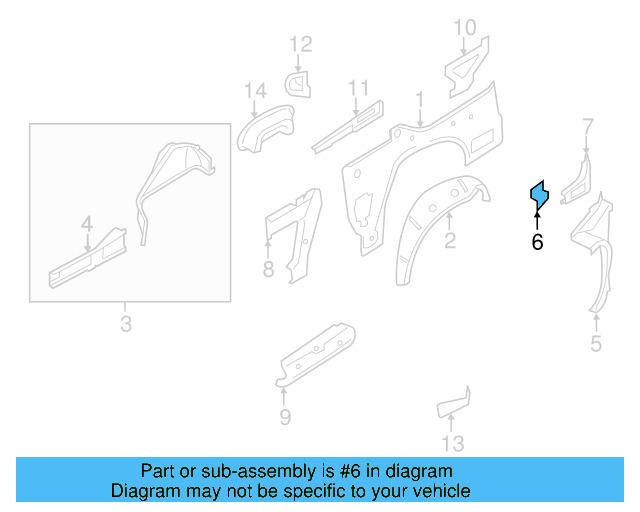 Rear Extension Retainer Clip 1Q0-809-565-D - View 3