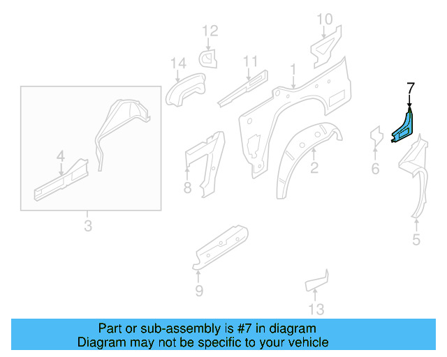Rear Reinforced 1Q0-809-459-A - View 3