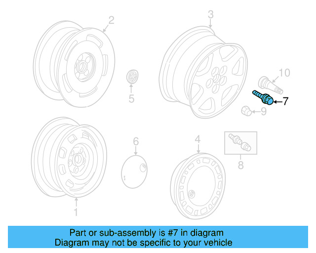 Wheel Bolt 7M0-698-137 - View 4