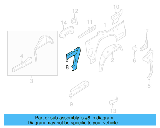 Front Reinforced 1Q0-810-328 - View 3