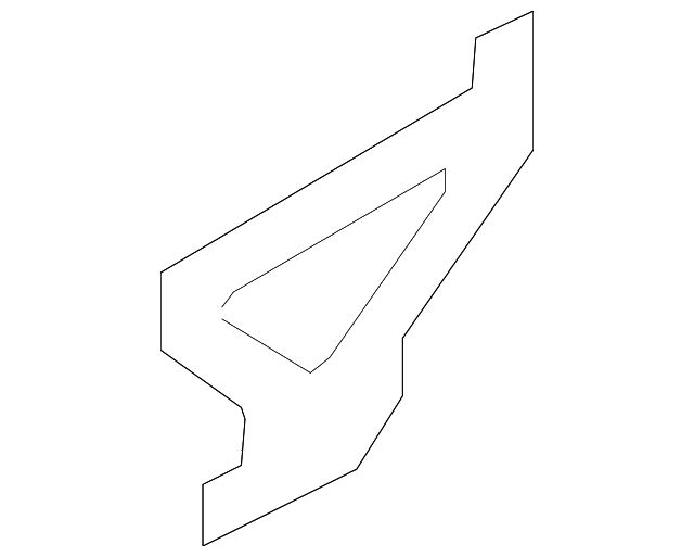 Reinforced Plate 1Q0-809-065 - View 2