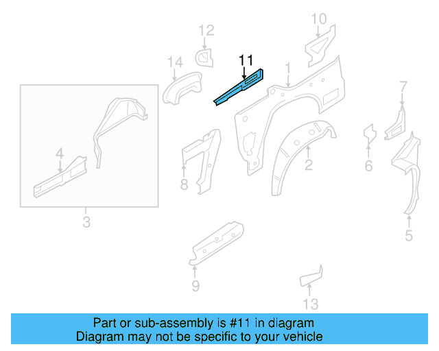 Reinforced Bracket 1Q0-809-889-A - View 3