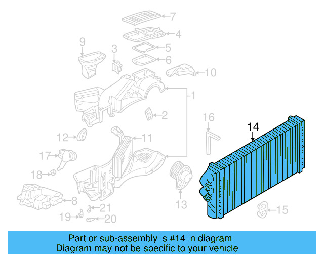 Heater Core 8D1-819-031-C