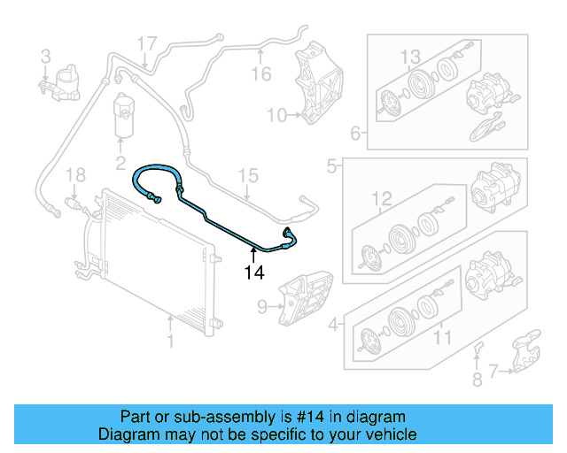 AC Hoses 4B0-260-701-C - View 6