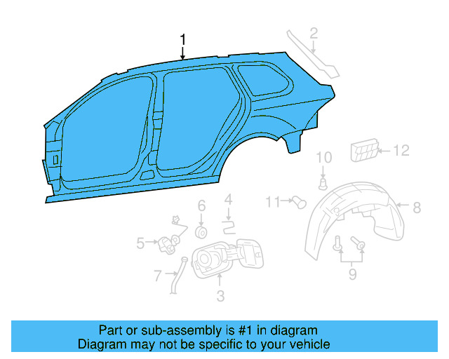 Quarter Panel 5C6-809-844-A - View 6