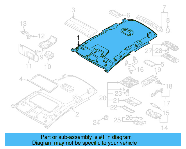 Headliner 1K9-867-501-CH-6K8 - View 13