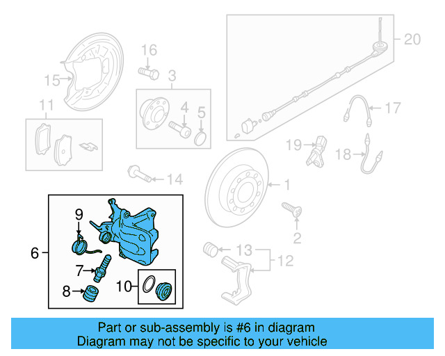 Disc Brake Caliper 1K0-615-423-M - View 27