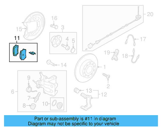 Brake Lining Rear 1K0-698-451-P - View 19