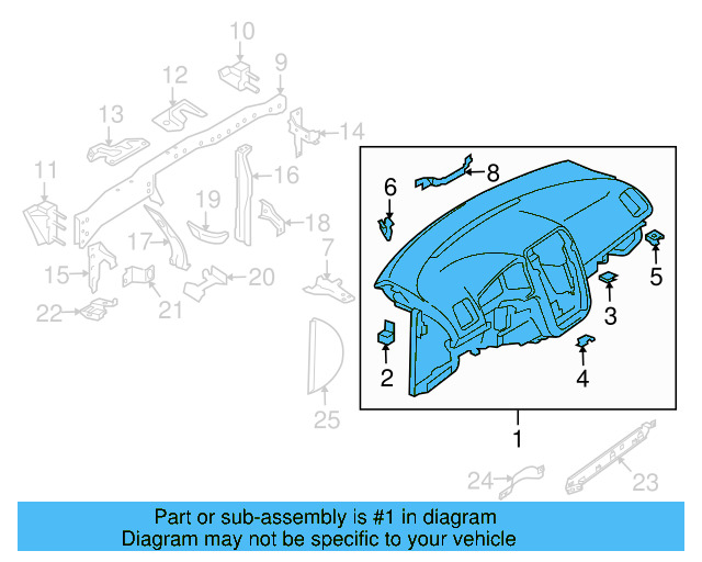 Instrument Panel 1Q1-857-001-AE-81X - View 3