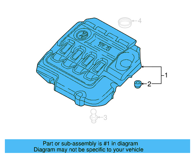 Engine Cover 04L-103-925-AQ - View 5