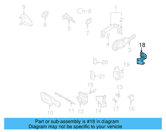 Upper Hinge 1K0-831-402-N - View 11