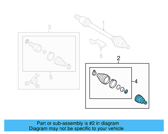 Outer Joint Assembly 5N0-498-099-D - View 13