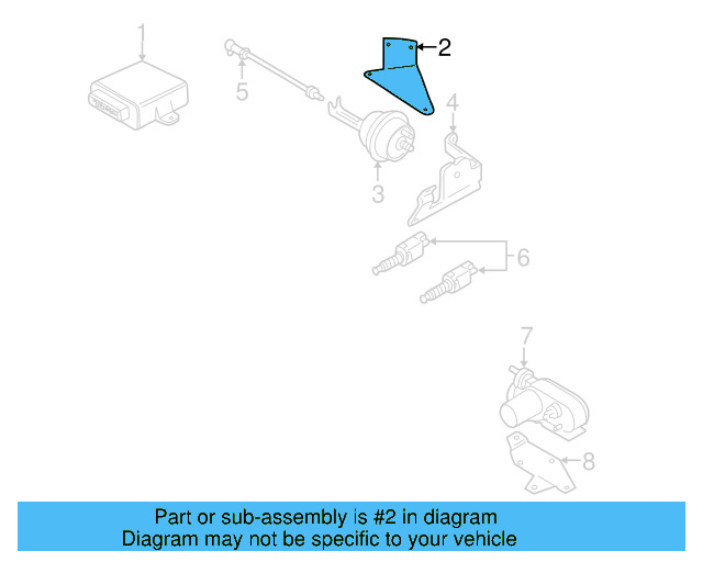 Control Module Bracket 3B1907316 - View 3