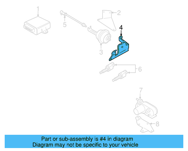 Actuator Assembly Bracket 078-907-347-H - View 3