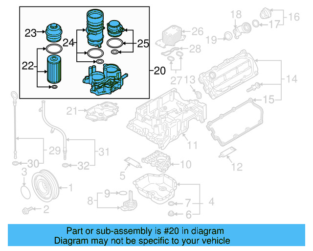 Oil Filter Housing 059-115-397-AG - View 2
