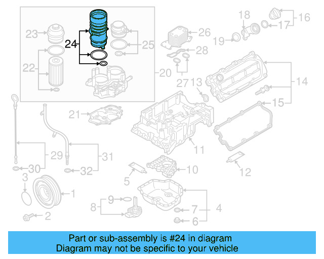 Oil Filter Housing 059-115-397-AG - View 3