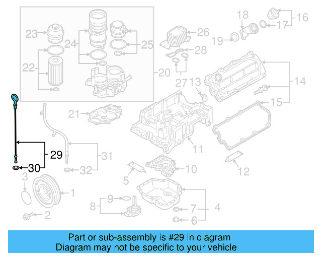 Dipstick 059-115-611-AA - View 5