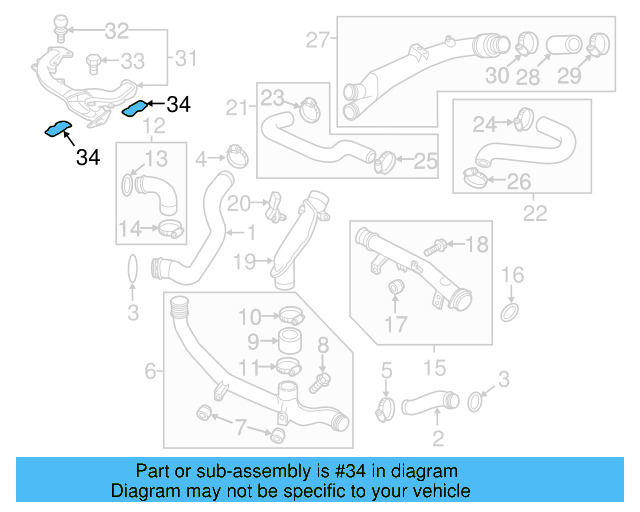 Engine Intake Manifold Gasket 059-129-717-L - View 5