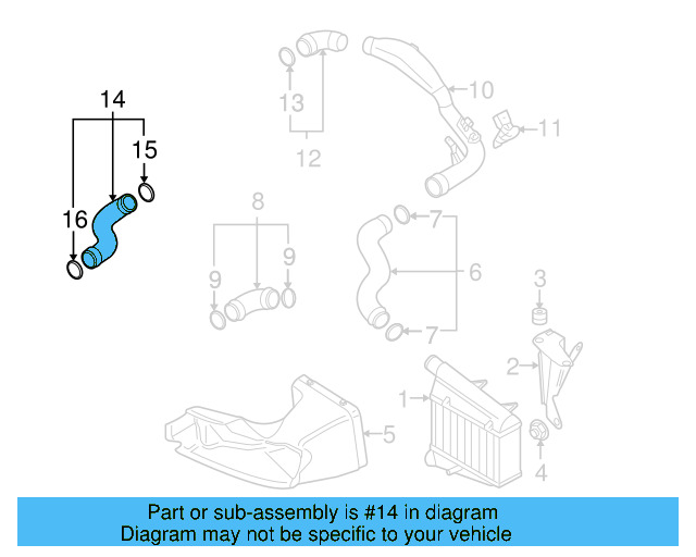 Lower Press Hose 3B0-145-834-AC - View 3
