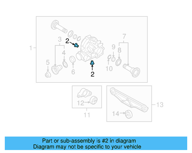 Differential Housing Fill Plug 0AA-409-057 - View 12