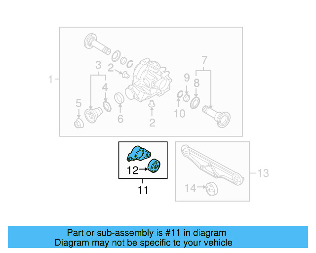 Differential Mount 3D0-599-125-E - View 3