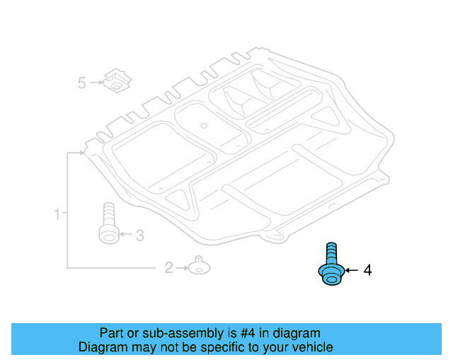 Splash Shield Rear Bolt 1K0-825-951 - View 22