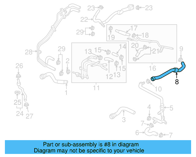 Overflow Hose 5Q0-122-447-AS - View 6
