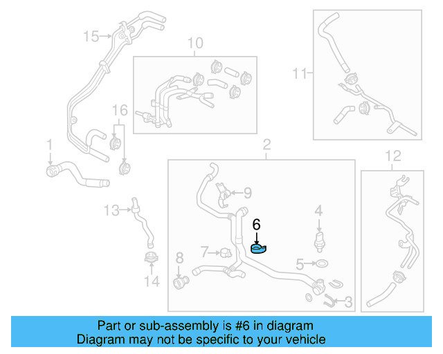 Temp Sensor Bracket 5Q0-121-093-CM - View 20