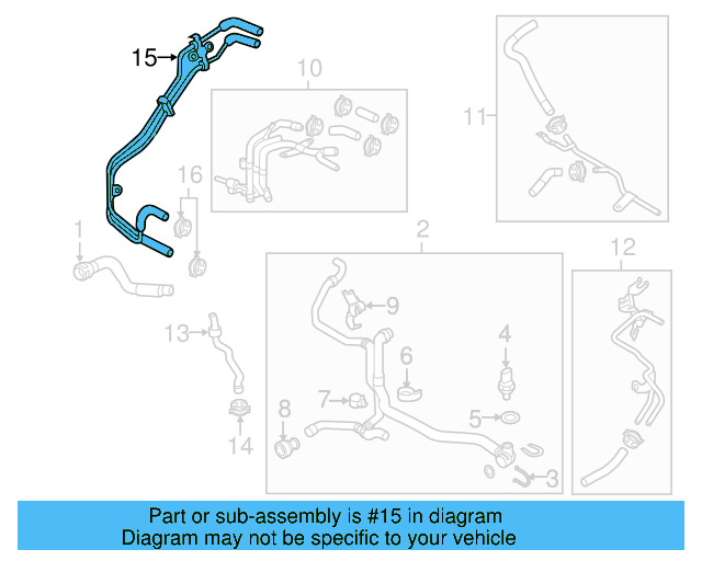 Connector Tube 04L-121-444-J - View 7