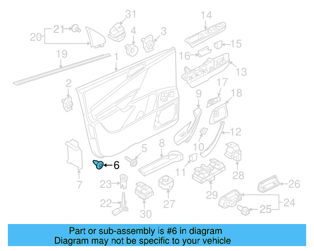Door Mirror Trim Ring 1K0-857-601-9B9 - View 31