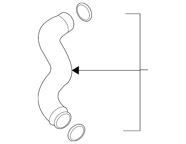 Upper Press Hose 3B0-145-834-N - View 2