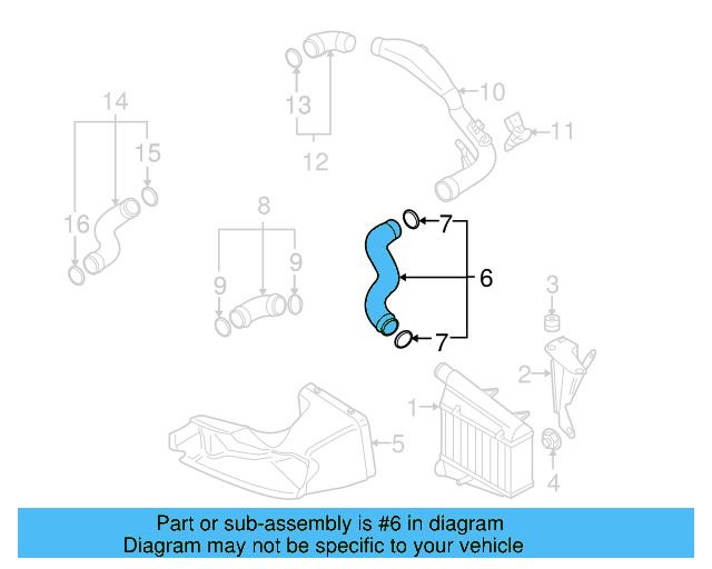 Upper Press Hose 3B0-145-834-N - View 5