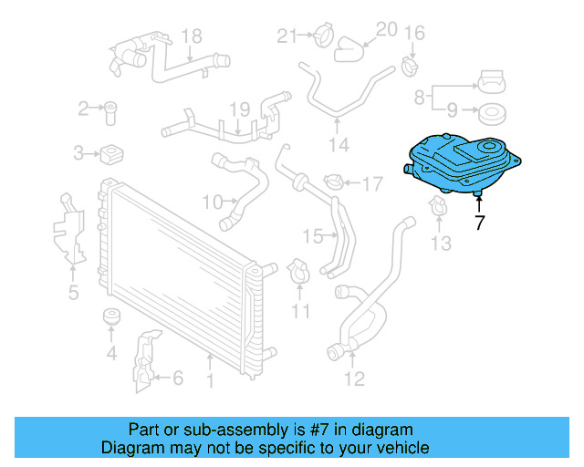 Reservoir 8D0-121-403-L - View 24