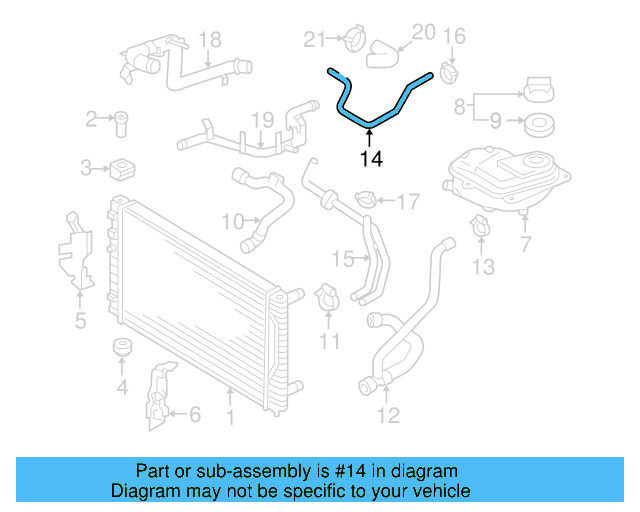Hose 8D0-121-107-M - View 2