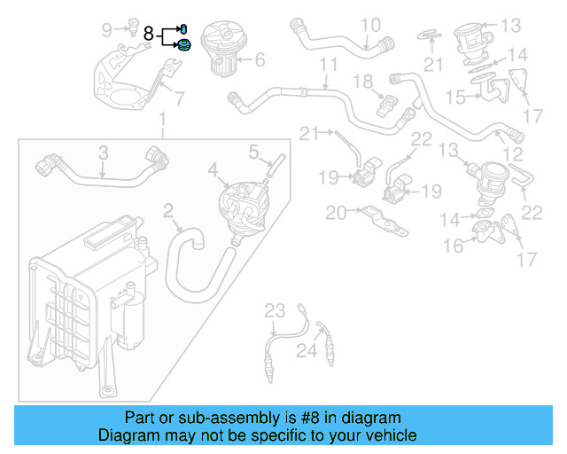 Air Pump Bracket 7L0-906-287 - View 4