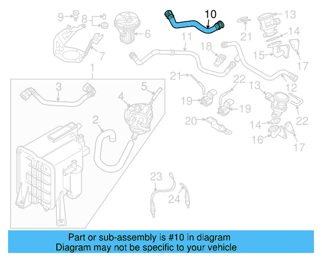 Intake Pipe 7L0-131-625 - View 22