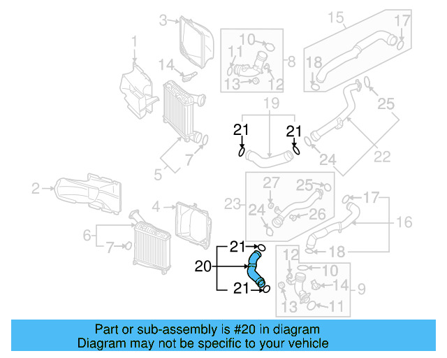 Lower Hose 7L6-145-967-C - View 2