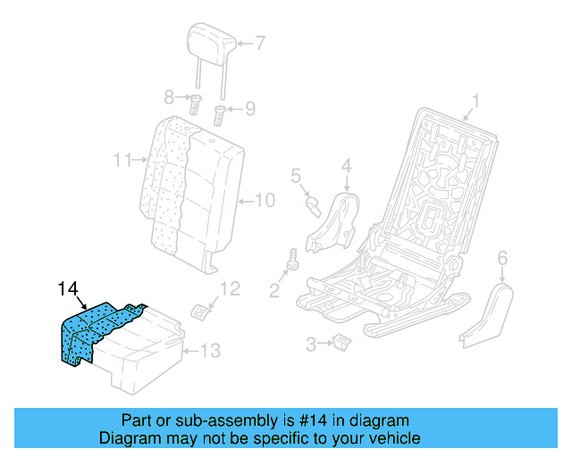 Seat Cushion Pad 5NN-885-376 - View 3
