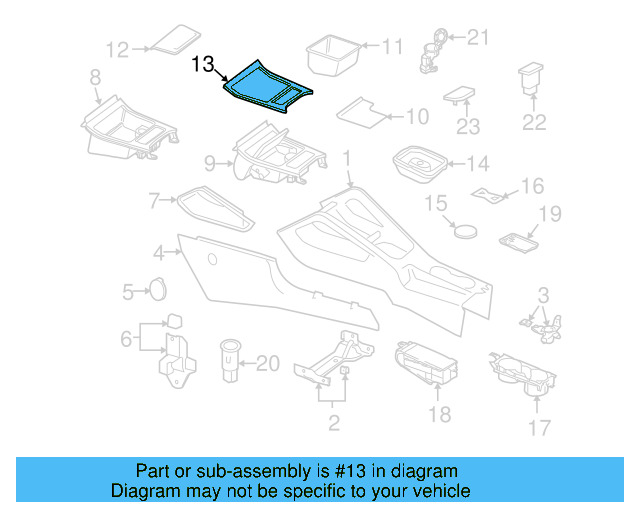 Front Trim 1K0-863-487-B-8B4 - View 5