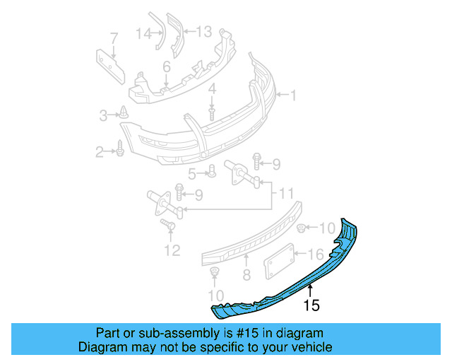 Spoiler 3B0-805-903-A-B41 - View 5