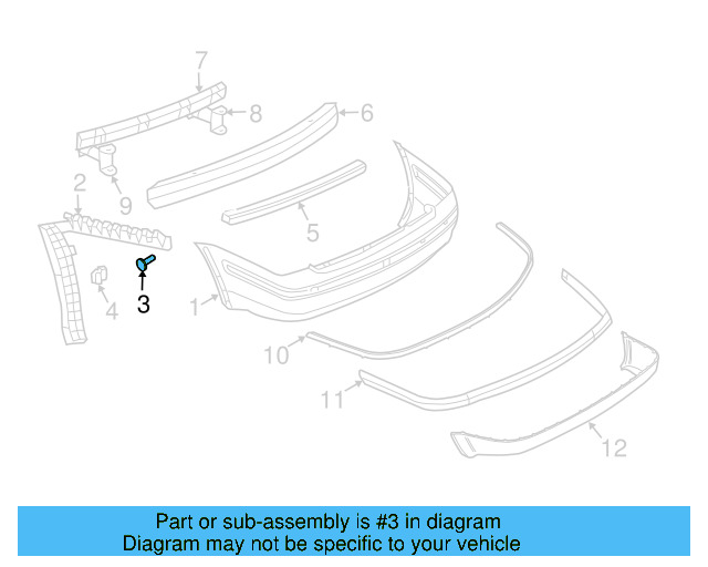 Fender Liner Screw N-907-750-01 - View 109