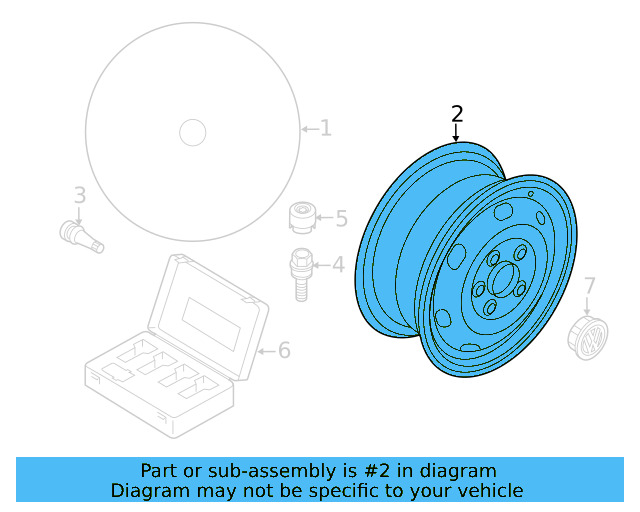 Spare Wheel 561-601-027-B-03C - View 32