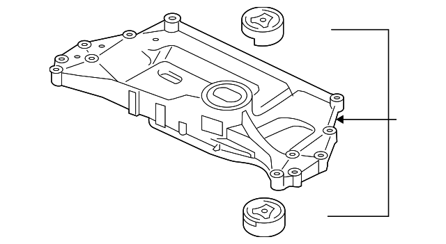 Engine Cradle 1K0-199-313-AL - View 29
