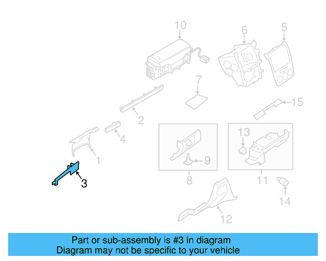 Outer Molding 1K1-858-419-A-46X - View 4