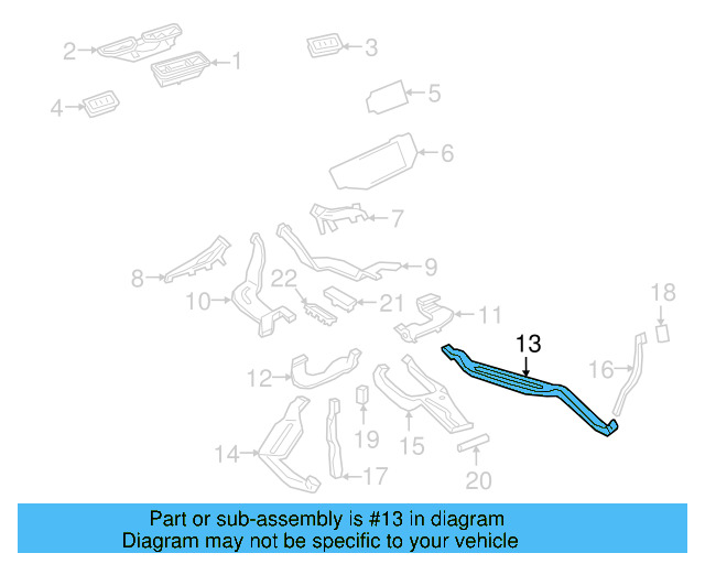 Floor Duct 3QF-820-158