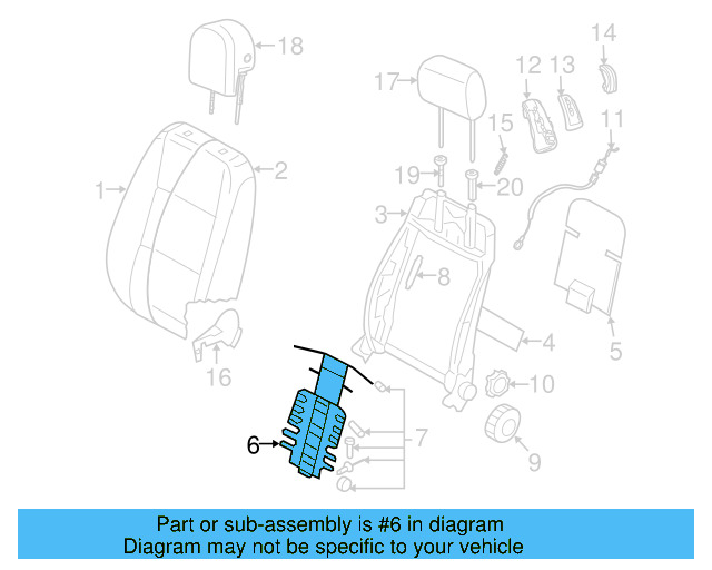 Lumbar Support 1K0-881-880-C