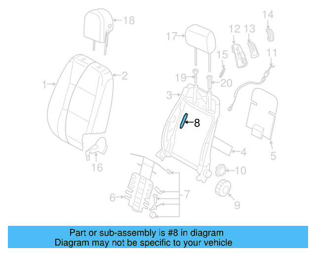 Seat Cushion Spring 1K0-881-305 - View 17