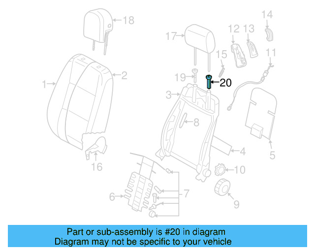 Headrest Guide 1K0-881-920-J-71N - View 15