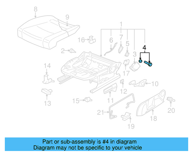 Height Adjuster Hardware Kit 1K0-898-053 - View 27