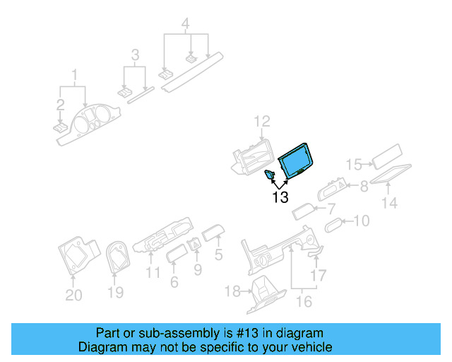 Trim Plate 3C0-858-069-AG-20V